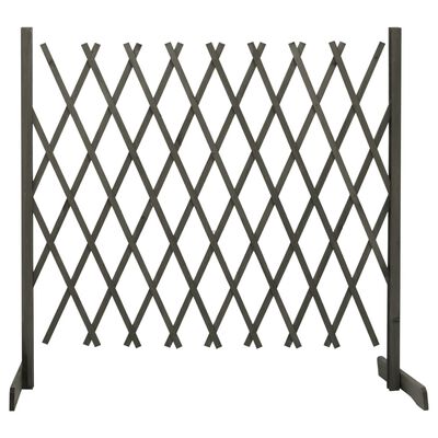 vidaXL Garden Trellis Fence Grey 180x100 cm Solid Firwood