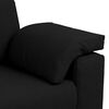vidaXL Sofa with Cushion Black 219 x 77 x 82 cm Fabric