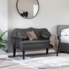 vidaXL Chesterfield Bench Black 120.5 x 65 x 75 cm Faux Leather