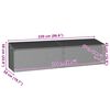 vidaXL Garden Storage Box Black 220x50x58 cm Poly Rattan