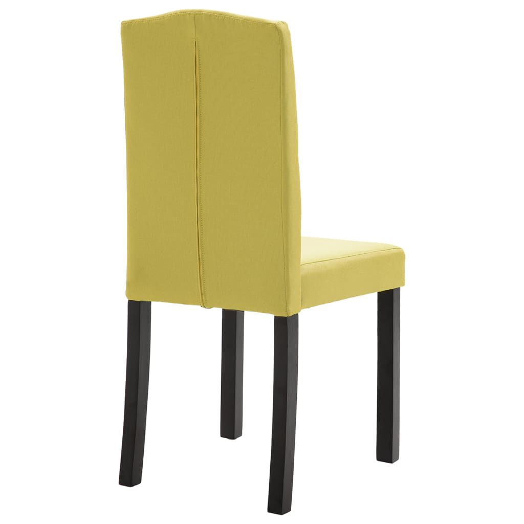 vidaXL Dining Chairs 4 pcs Green Fabric