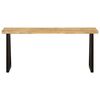 vidaXL Bench with Live Edge 105 cm Solid Wood Mango