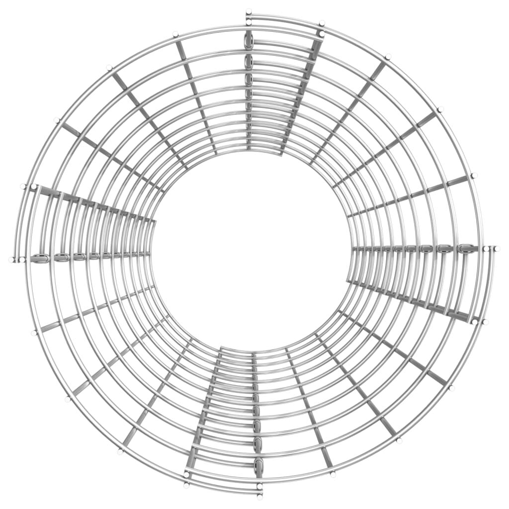 vidaXL Circular Gabion Pole Galvanised Steel Ø30x100 cm