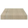 vidaXL Floating Wall Shelf Oak 40x23x3.8 cm MDF