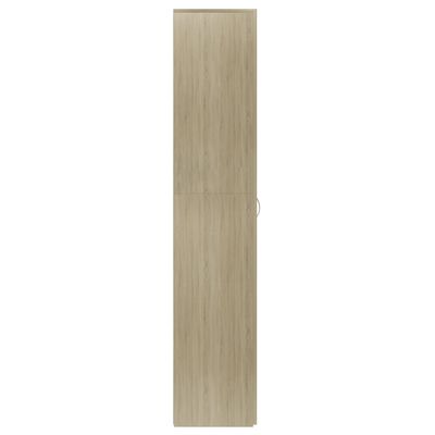 vidaXL Shoe Cabinet Sonoma Oak 80x35.5x180 cm Engineered Wood
