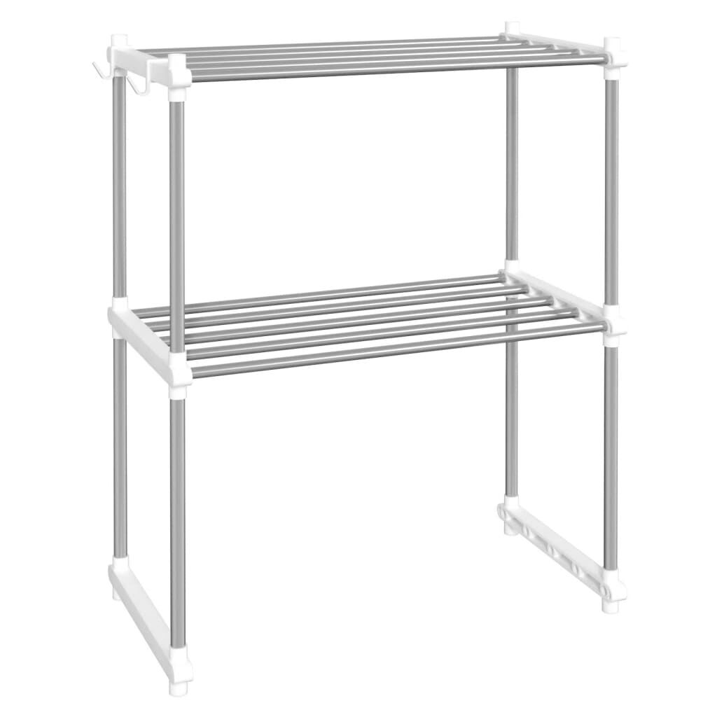 vidaXL Microwave Shelf White 51x27x63 cm Aluminium