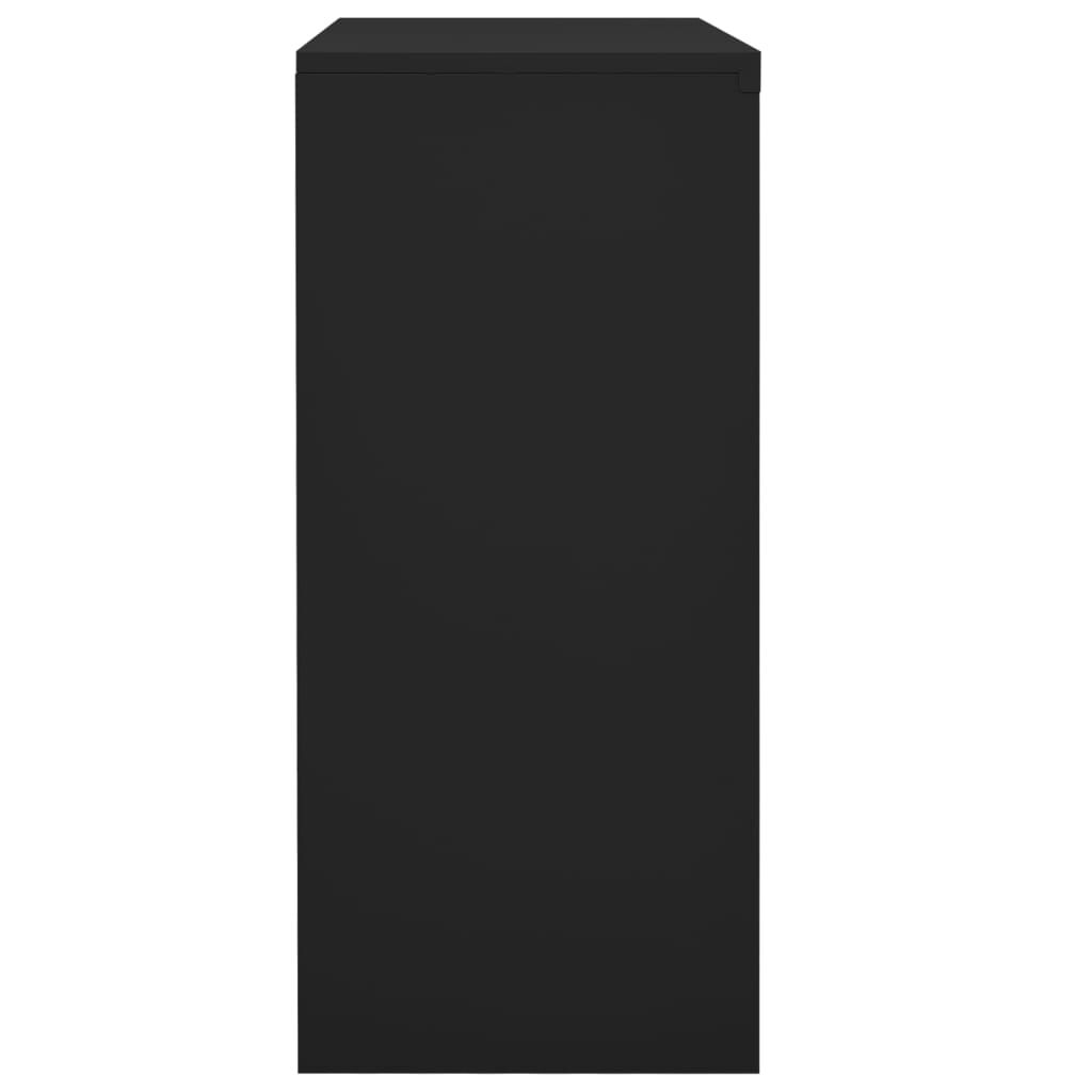 vidaXL Sliding Door Cabinet with Planter Box Anthracite Steel