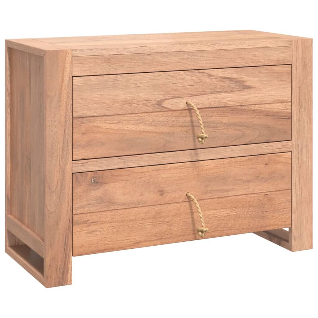 vidaXL Sideboard 80x35x60 cm Solid Teak Wood
