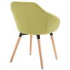 vidaXL Dining Chairs 4 pcs Green Fabric