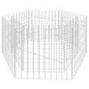 vidaXL Hexagonal Gabion Raised Bed 100x90x50 cm