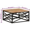 vidaXL Coffee Table 68x68x35 cm Solid Acacia Wood