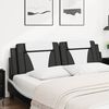 vidaXL Headboard Cushion "Viana" Black and White 183 cm King Faux Leather