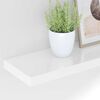 vidaXL Floating Wall Shelves 4 pcs High Gloss White 60x23.5x3.8 cm MDF