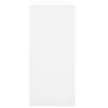 vidaXL Office Cabinet with Sliding Door White 90x40x90 cm Steel