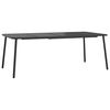 vidaXL 9 Piece Garden Dining Set Anthracite Steel