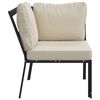 vidaXL Garden Chair with Sand Cushions 76x76x79 cm Steel