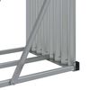 vidaXL Log Holder Light Grey 300x45x100 cm Galvanised Steel