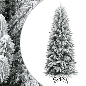 vidaXL Artificial Christmas Tree with Flocked Snow 120 cm PVC&PE