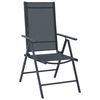 vidaXL 5 Piece Outdoor Dining Set Aluminium and Textilene Black