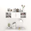vidaXL Wall Shelf White 102x30x29 cm Engineered Wood