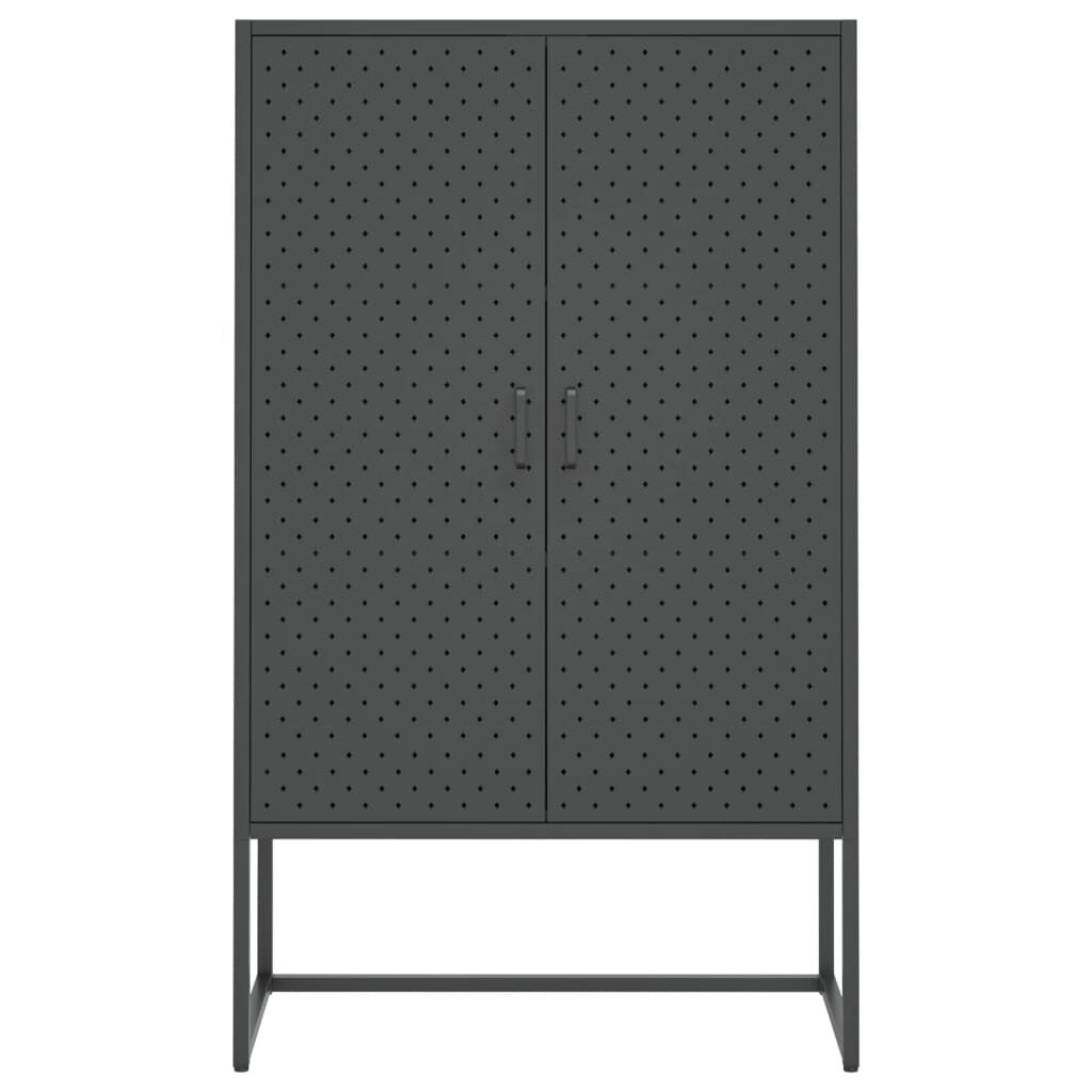 vidaXL Highboard Anthracite 80x35x135 cm Steel
