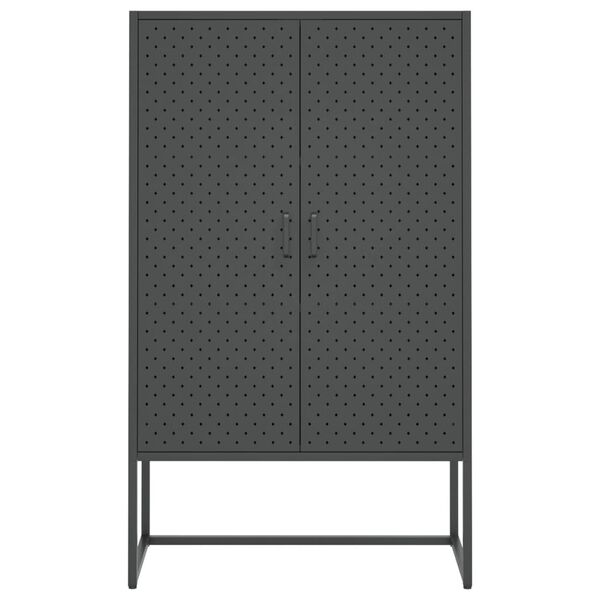 vidaXL Highboard Anthracite 80x35x135 cm Steel