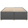 vidaXL Bed Frame without Mattress Dark Grey&nbsp;Queen Fabric