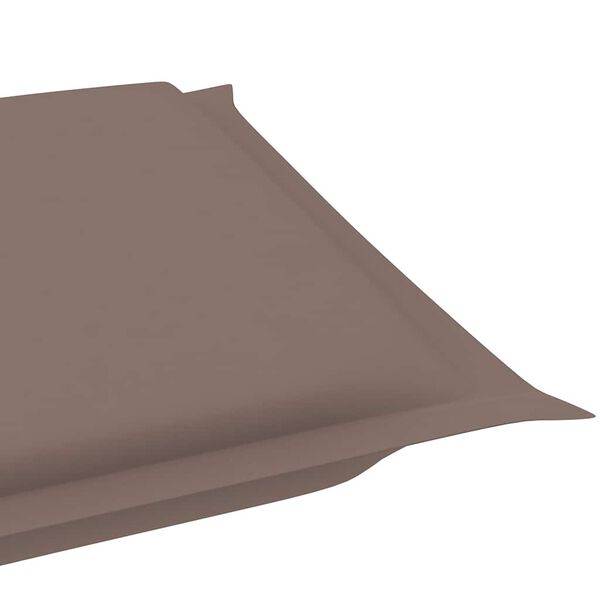 vidaXL Rocking Sun Lounger with Cushion Solid Teak Wood