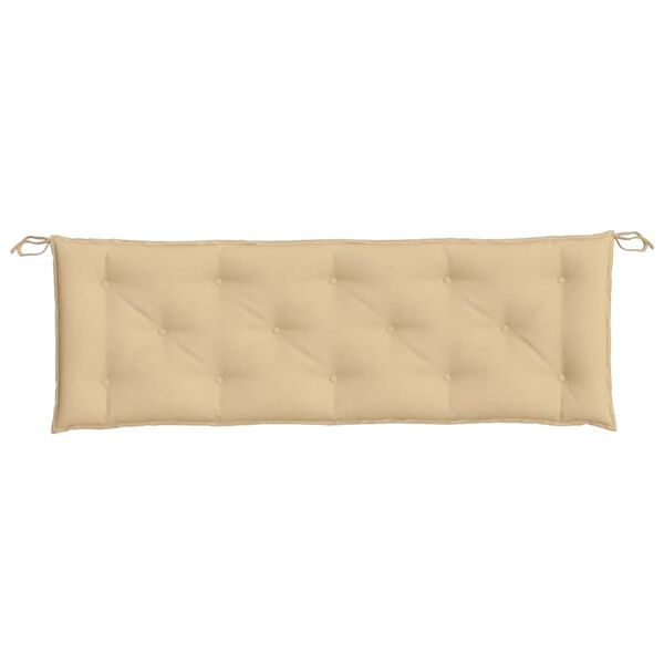 vidaXL Garden Bench Cushion Melange Beige 150x50x7 cm Fabric