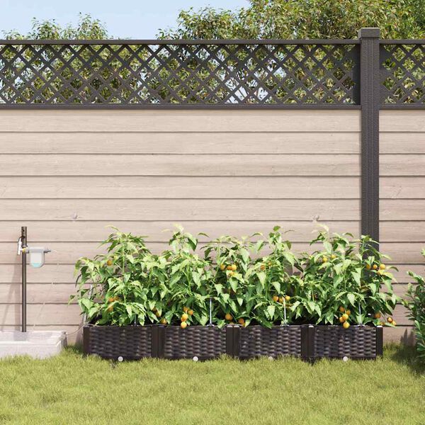 vidaXL Garden Black 80 x 40 x 126 cm Steel