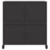 vidaXL Sideboard Black 68x39x72 cm Steel