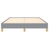 vidaXL Bed Frame without Mattress Light Grey 137x190 cm Full Fabric