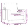 vidaXL Sofa Chair Dark Grey 60 cm Fabric