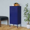 vidaXL Storage Cabinet Navy Blue 42.5x35x101.5 cm Steel