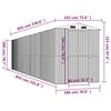 vidaXL Garden Shed Green 192x855x223 cm Galvanised Steel