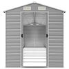 vidaXL Garden Shed Light Grey 191x810x198 cm Galvanised Steel