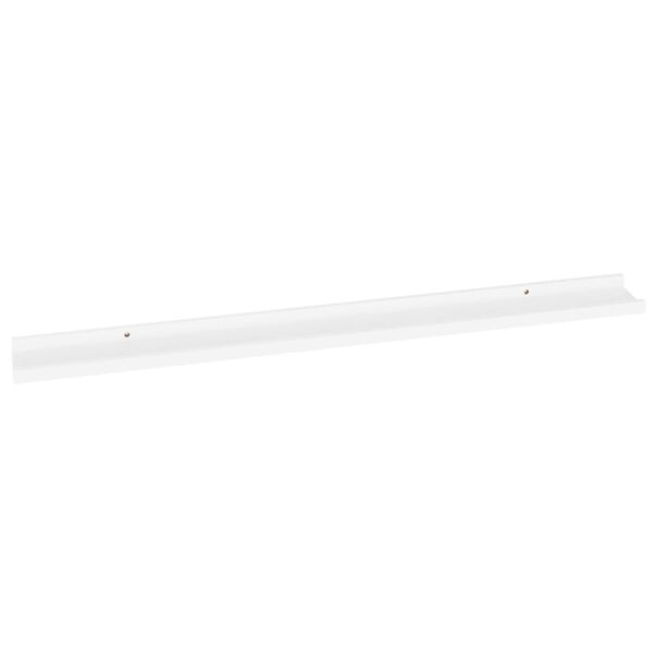 vidaXL Wall Shelves 2 pcs White 100x9x3 cm