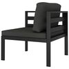vidaXL 6 Piece Garden Lounge Set with Cushions Aluminium Anthracite
