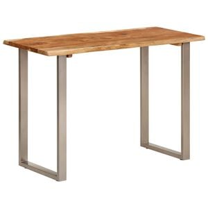 vidaXL Dining Table 110x50x76 cm Solid Wood Acacia