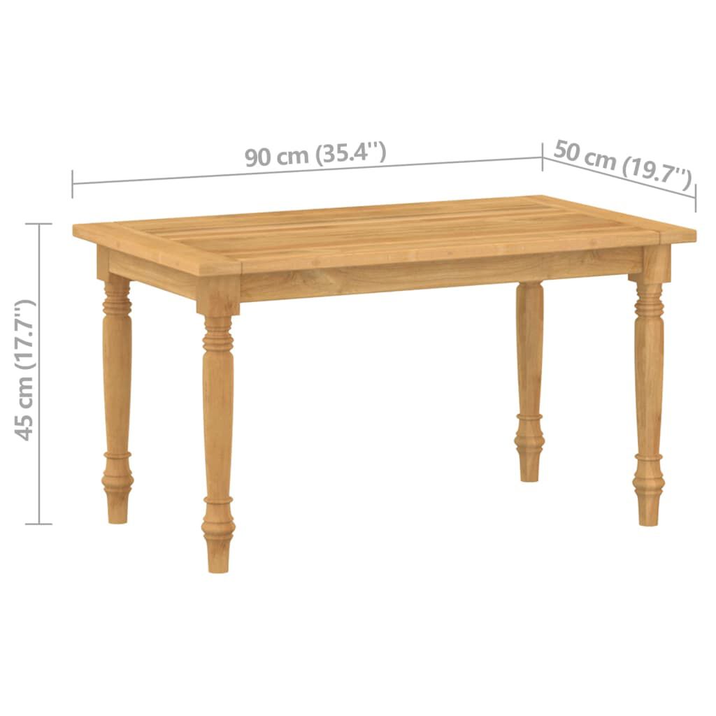 vidaXL 4 Piece Garden Lounge Set with Cushions Solid Teak Wood