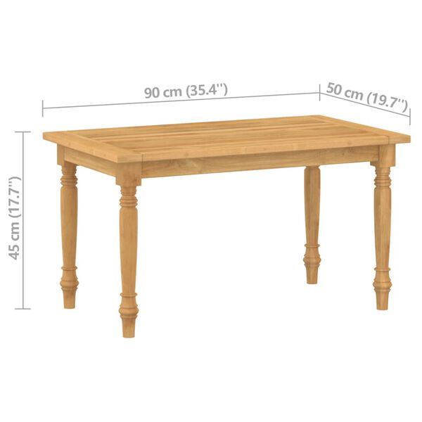 vidaXL 4 Piece Garden Lounge Set with Cushions Solid Teak Wood