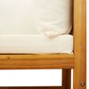 vidaXL Garden Sofa Corner with Cushions Wood Acacia&Rattan