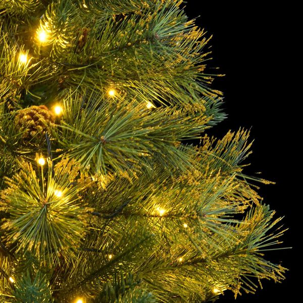 vidaXL Artificial Hinged Christmas Tree 150 LEDs 120 cm