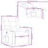 vidaXL Electric Massage Recliner Chair Cream Faux Leather