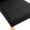 vidaXL Dining Chairs 2 pcs Black Fabric