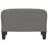 vidaXL Footstool Dark Grey 60x50x41 cm Microfibre Fabric