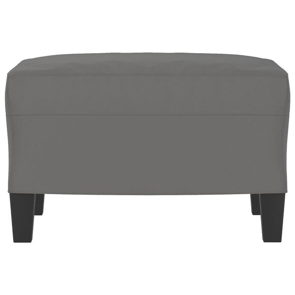 vidaXL Footstool Dark Grey 60x50x41 cm Microfibre Fabric