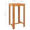 vidaXL 9 Piece Garden Bar Set Solid Wood Acacia