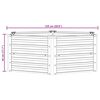 vidaXL Garden Raised Bed 129x45 cm Galvanized Steel Silver