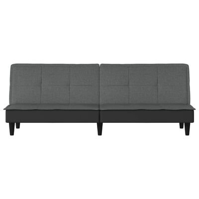 vidaXL Sofa Bed Dark Grey Fabric